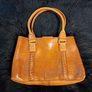 Wilson’s Classy Leather Caramel Colored Tote Hand Bag Purse